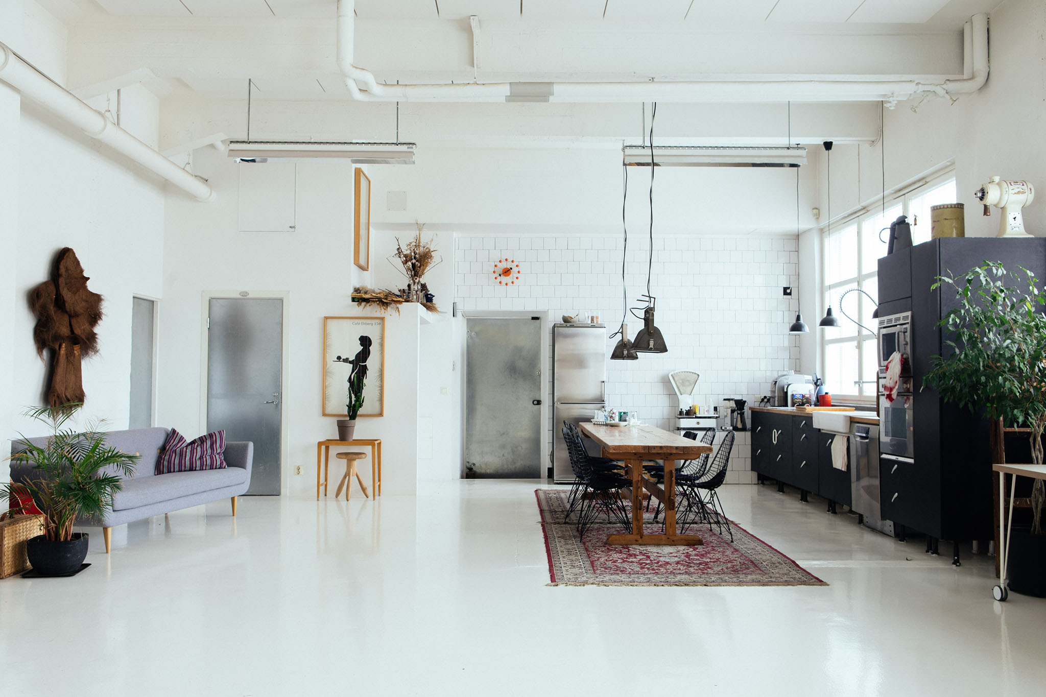 Koulutustilana toimiva studio Helsingin Vallilassa